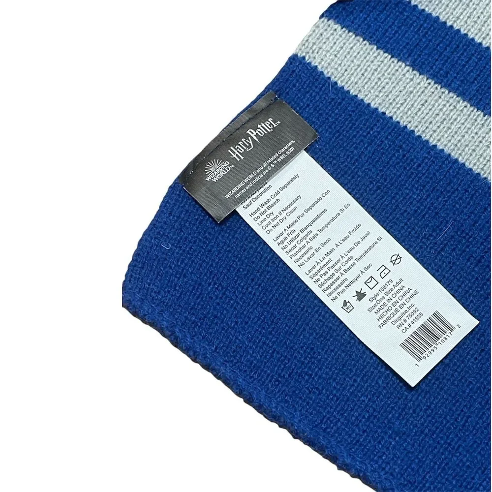 The Wizarding World Of Harry Potter Ravenclaw Scarf Blue Universal Studios